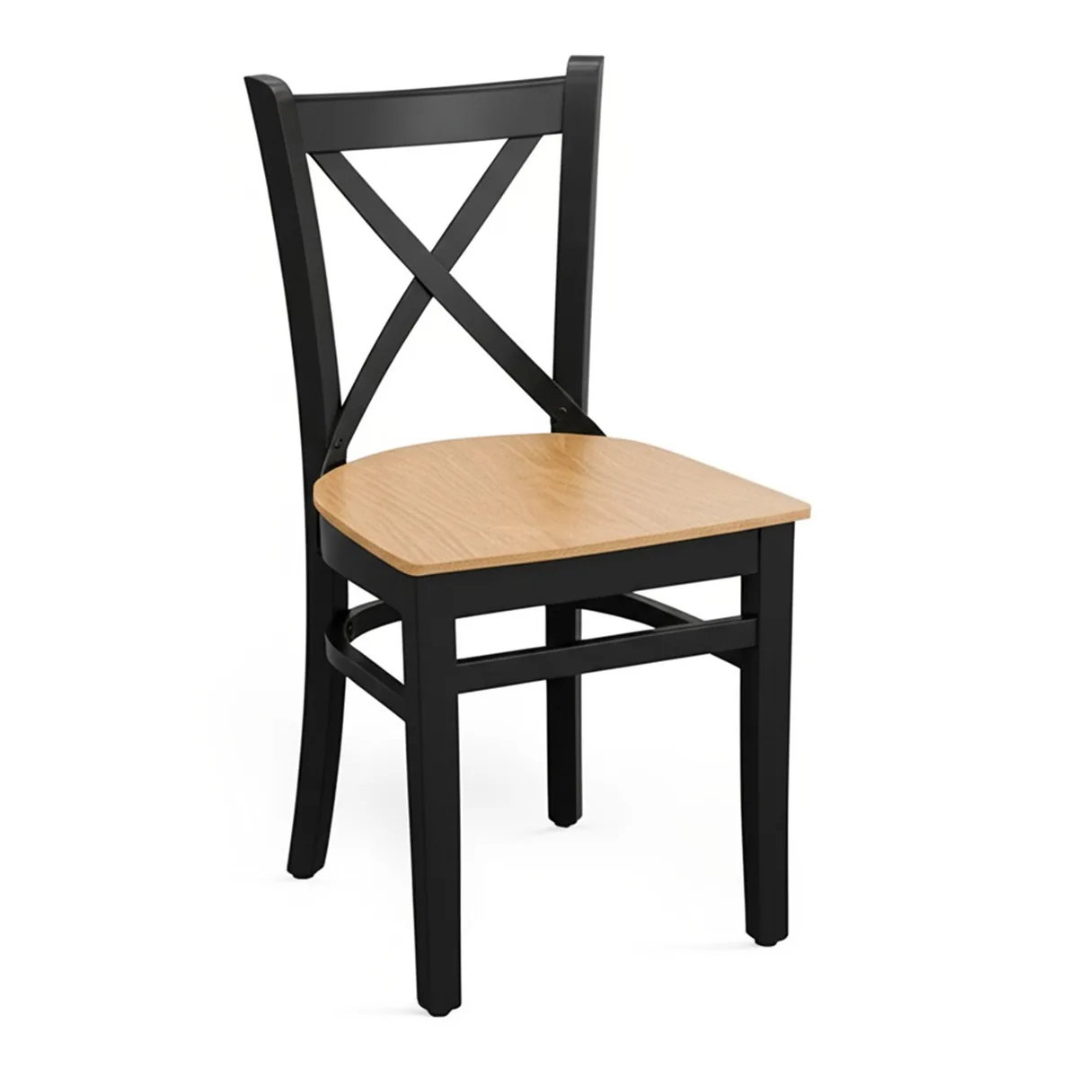 MD470 chair in two colors — стілець з карпатського бука