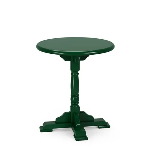 Colored Round Pedestal table — деревʼяний стіл з карпатського бука