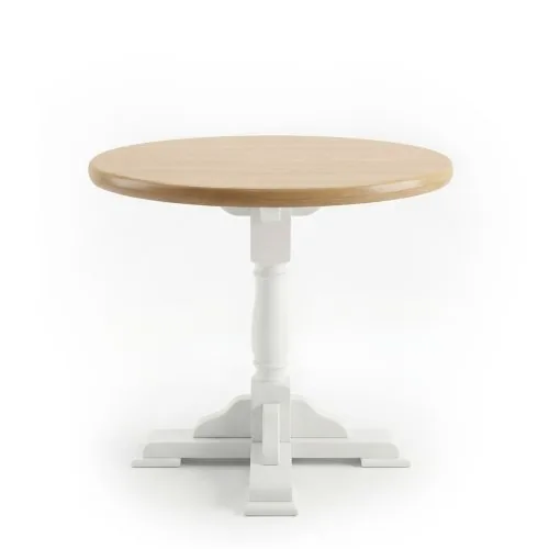 Pedestal table in two colors — деревʼяний стіл з карпатського бука